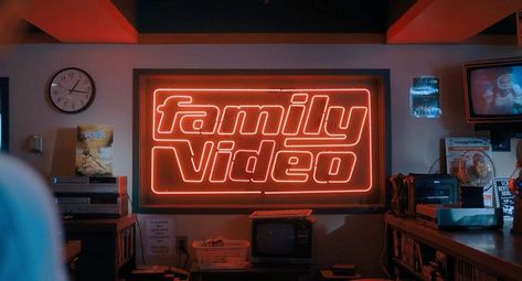 Family Video store in Stranger Things Season 4 Stranger Things Aesthetic Season 4, Stranger Things Aesthetic Season 3, Stranger Things Dr Visuals, Family Video Aesthetic, Family Video Stranger Things, Stranger Things Season 2 Aesthetic, Stranger Things Season 4 Aesthetic, Family Video Store, Stranger Things Season 1 Aesthetic