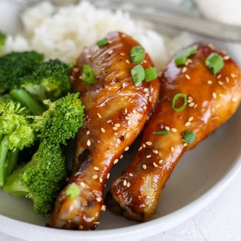 Baked Teriyaki Chicken Drumsticks Teriyaki Chicken Drumsticks, Farmhouse Cooking, Freezing Cooked Chicken, Chicken Drums, Baked Teriyaki Chicken, Caesar Chicken, Chicken Drumstick, Slow Cooker Teriyaki, Chicken Drumstick Recipes