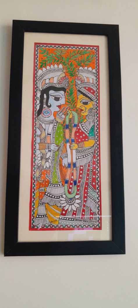 Ram sita Ram Sita Madhubani Painting, Ram Sita, Madhubani Art, Madhubani Painting, Indian Art Paintings, Types Of Art, Indian Art, Folk Art, Ram