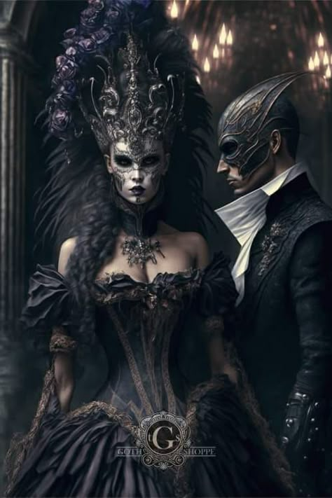 Gothic Masquerade Ball, Dark Fantasy Aesthetic Photography, Dark Masquerade Aesthetic, Masquerade Aesthetic Dark, Spooky Masquerade, Masquerade Photoshoot, Dark Masquerade, Fantasy Masquerade, Gothic Masquerade