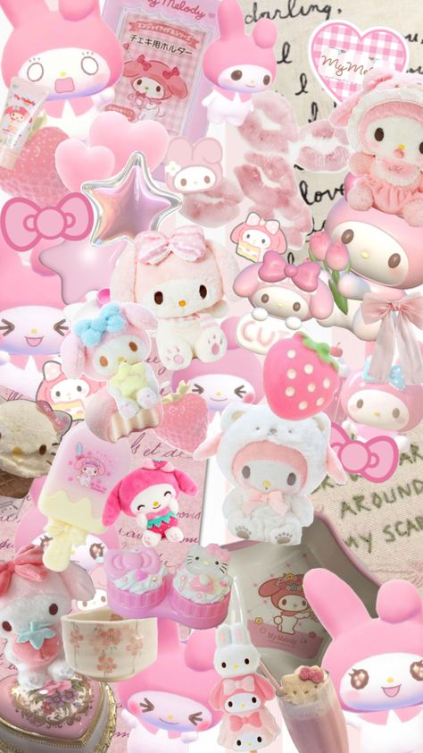 #mymelody  #hellokittyandfriends #hellokitty #pink #cuteaesthetic My Melody Wallpaper, Heart Iphone Wallpaper, My Melody, New Wallpaper, Screen Savers, Pink Wallpaper, Pretty Wallpapers, Cute Wallpapers, Cute Art