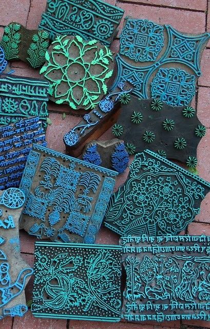 Wood Printing Blocks, Hantverk Diy, Linoleum, Color Textures, Wood Blocks, Linocut, Blue And Green, Textures Patterns, Wood Print