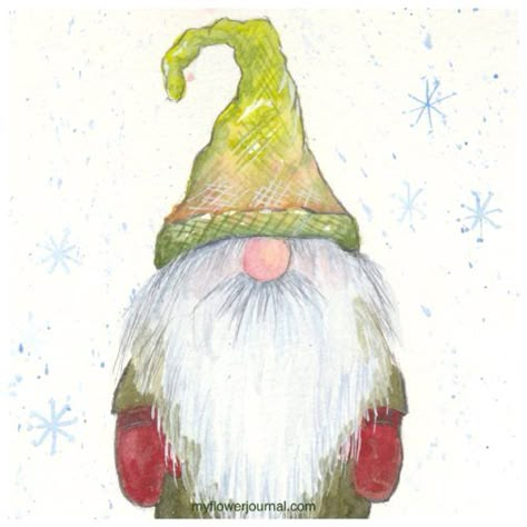 Let me show you how to paint a watercolor gnome in a few easy steps. Mine was inspired by a gnome I knit a few years ago. A fun holiday project to make! Watercolor Gnome, Flower Journal, Postal Vintage, Christmas Paintings On Canvas, Christmas Card Art, Easy Canvas Painting, Watercolor Christmas Cards, Watercolor Paintings Easy, Watercolor Painting Techniques