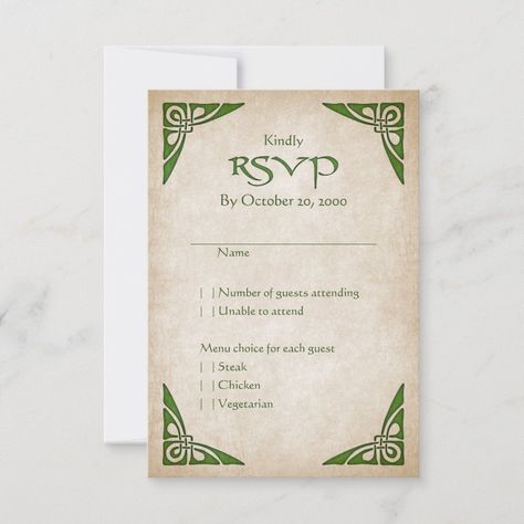 Celtic Wedding Invitations, Shire Wedding, Irish Themed Weddings, Poster Text, Parchment Background, Viking Wedding, Medieval Wedding, Wedding Rsvp Card, Celtic Wedding