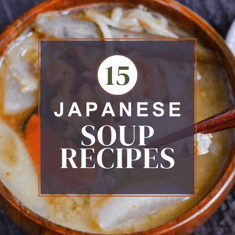 Soup is a crucial component of Japanese cuisine. While miso soup is the most well-known, there are numerous other soups that are humble and have a mild flavor. In this roundup, I will be sharing a collection of my 15 favorite Japanese soup recipes! Japanese Soup Recipes, Soup Low Calorie, Asian Soup Recipes, Clear Soup, Sushi Maker, Japanese Soup, Rice Bowls Recipes, Best Soup Recipes, Asian Soup