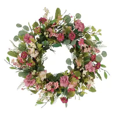 Buy Wreaths Online at Overstock | Our Best Decorative Accessories Deals Pink Mum, Spring Floral Wreath, Spruce Up Your Home, Hydrangea Wreath, Artificial Wreath, Hanging Wreath, Wreaths & Garlands, Hydrangea Flower, Easter Wreaths