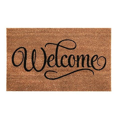 New Natural Coir Non Slip Welcome Floor Entrance Door Mat Anti Slip Indoor Outdoor Doormat (Welcome), http://www.amazon.co.uk/dp/B00M1NS7UO/ref=cm_sw_r_pi_awdl_LqKBxbF42JWGB Door Mat Diy, Tiled Hallway, Welcome Door Mat, Welcome Design, Hallway Flooring, Front Door Mats, Welcome Door, Coir Doormat, Welcome Mat