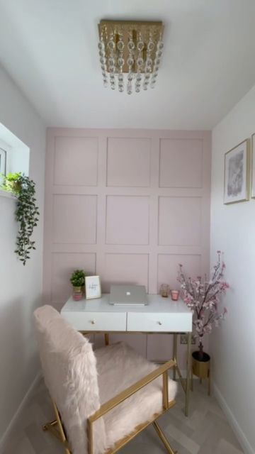 Pink Accent Wall, Wall Blush, Pink Accent Walls, Blush Pink Decor, Home Updates, Diy Accent Wall, Pink Home Decor, Ikea Pax, Beautiful Home Decor