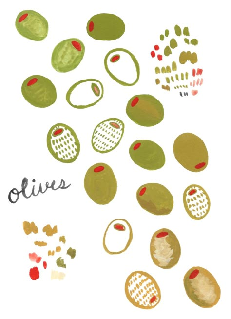 Painting olives. Olive Doodle, College Walls, Olive Jar, Diy Pottery Painting, Paint Your Own Pottery, Diy Pottery, Pottery Painting, Art Inspo, Projects To Try