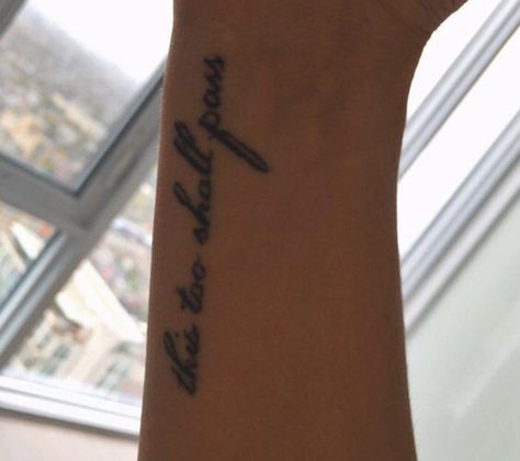 Megan batoon tattoo Megan Batoon, This Too Shall Pass, Wrist Tattoo, Mini Tattoos, Wrist Tattoos, Henna Tattoo, Tattoo Images, Tatting, Tattoo Quotes