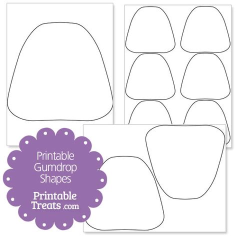 Free Printable Gumdrop Shapes Christmas Door Decorations For School Candy Land, Paper Gumdrops Decorations, Gumdrop Pattern Printable, Gumdrop Crafts Preschool, Candyland Decorations Printable, Candyland Decorations Diy Free Printable, Sea Of Swirly Twirly Gumdrops Decorations, Printable Gumdrop Template, How To Make Gumdrops Decorations