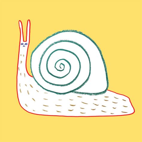 snail. Snail Illustration, Character Design Art, Snail Art, Fun Animals, Funky Rugs, Animals Illustration, Pen Pals, Childrens Drawings, Cat Flowers