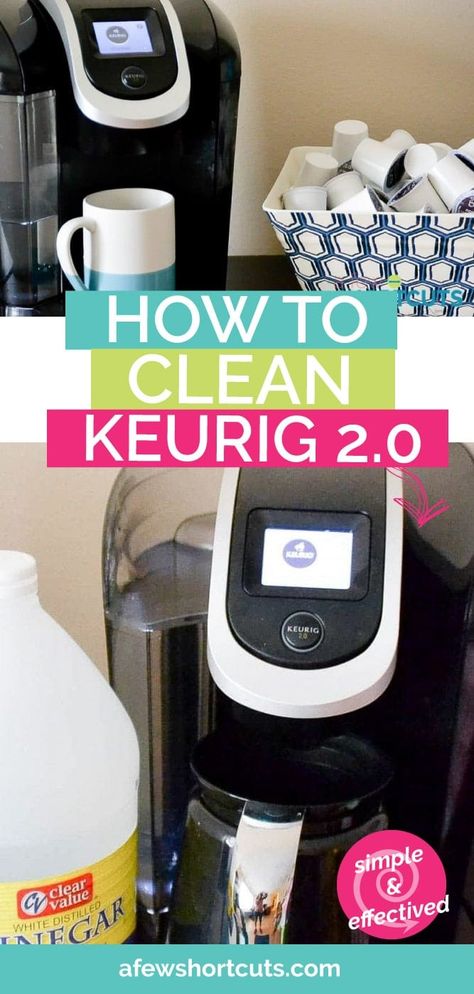 Cleaning Keurig With Vinegar, Clean Keurig, Descale Keurig, Wash Windows, Keurig Cleaning, Coffee Knowledge, Coffee Maker Cleaning, Diy Garage Storage Cabinets, Homemade Air Freshener