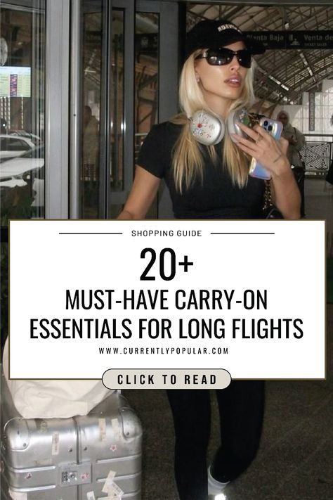 Flying doesn’t have to be a hassle! Check out this ultimate guide to the best airplane accessories, including travel beauty must-haves, compact gadgets, and carry-on essentials. Perfect for staying organized and comfortable on your next long flight. Airplane Accessories, Travel Gadgets Accessories, Airplane Carry On, Travel Hacks Airplane, Best Airplane, Carry On Essentials, Perfect Capsule Wardrobe, Flight Essentials, Natural Beauty Hacks