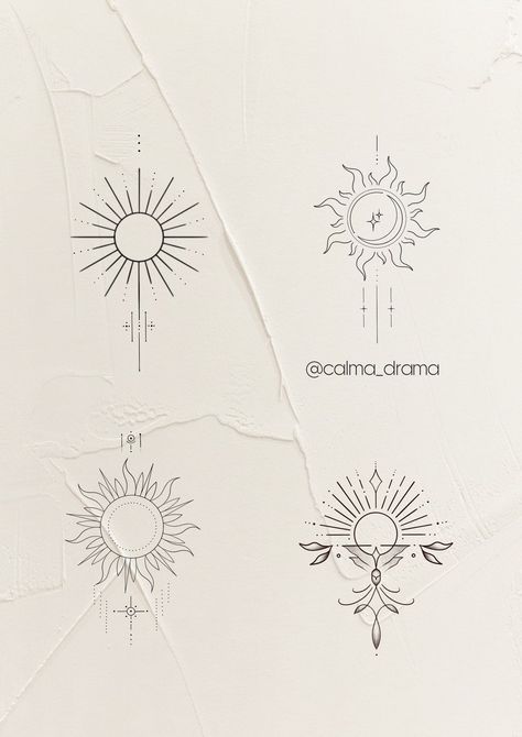 Body Tattoo Design Drawings, Following The Sun Tattoo, Sun Tattoos Ideas, Lotus Flower And Sun Tattoo, Elegant Sun Tattoo, Drama Tattoo Ideas, Swirl Sun Tattoo, Sun Back Tattoo Women, Sun Tattoo Sternum