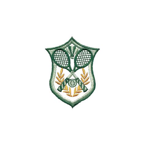 Tennis Crest Embroidery Design found on Polyvore Crest Embroidery, Tennis Club, Club Logo, Tennis Clubs, Geometric Tattoo, Embroidery Design, Embroidery Designs, Tennis, Logo Design