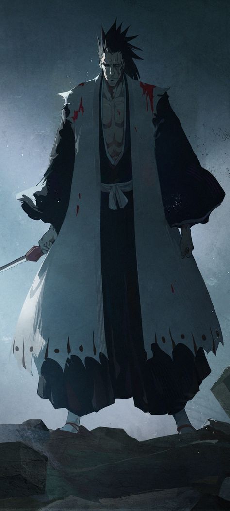 Kenpachi Zaraki Kenpachi Zaraki, Ulquiorra Cifer, Bleach Anime Ichigo, Bleach Anime Art, Bleach Fanart, Anime Bleach, 1080p Anime Wallpaper, Bleach Characters, Bleach Art