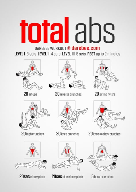 Darebee Workout, Total Ab Workout, Fat Burning Abs, Total Abs, Workout Fat Burning, Workout Man, Muscle Abdominal, Ab Routine, Abs Workout Video