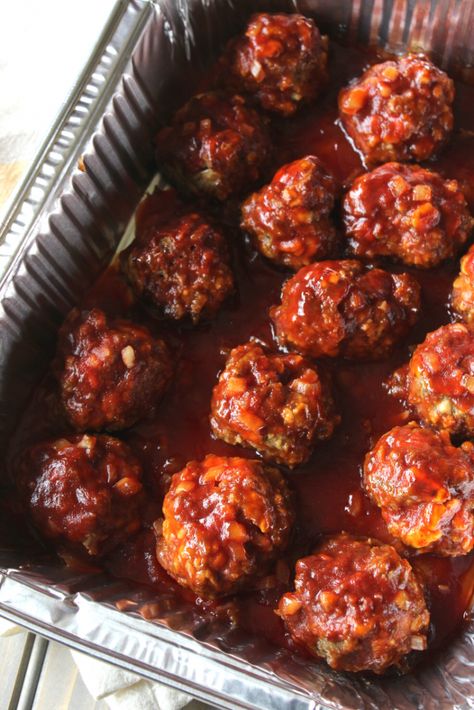 Baked Bbq Meatballs, Oven Meatballs Recipe, Bbq Turkey Meatballs, Oven Meatballs, Bbq Meatball Recipe, Barbecue Meatballs, Sausage Pie, Best Freezer Meals, Bbq Turkey