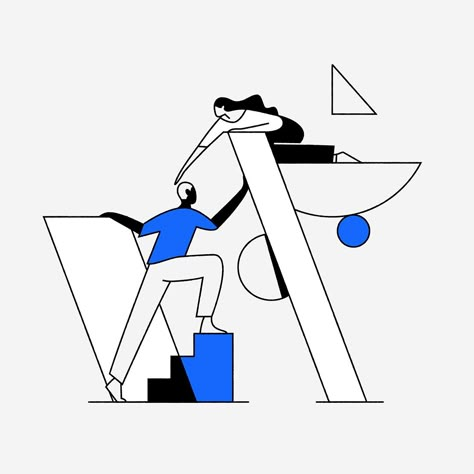 Basic Income by Timo Kuilder on Dribbble Timo Kuilder, Geometric People, Flat Design Illustration, Business Illustration, People Illustration, Flat Illustration, Illustration Character Design, Editorial Illustration, Motion Design