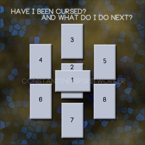 “Have I been cursed?.. And what do I do next?” Special thanks to ofearthandtarot for the graphic, and natural-magics for the resource links at the end! SO. When you think you might have been cursed…... Tarot Spreads Layout, Tarot Reading Spreads, Tarot Card Spreads, Natural Magic, Tarot Book, Tarot Tips, Tarot Spread, Wiccan Spell Book, Witchcraft Spell Books