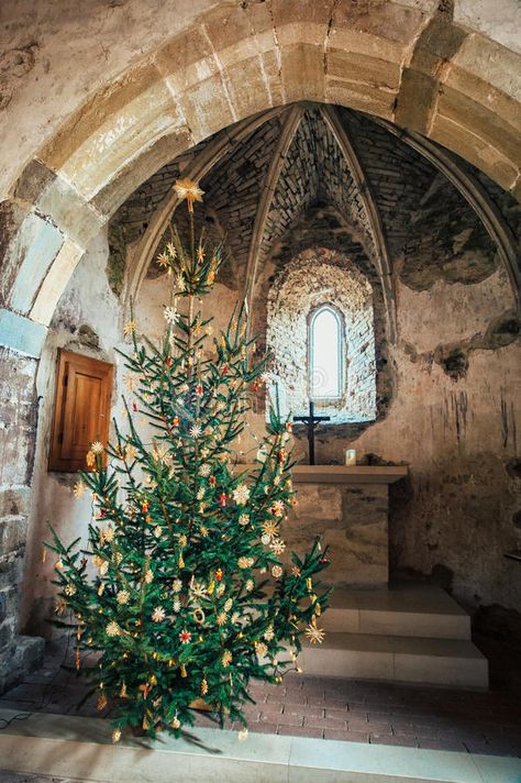 Churches At Christmas Time, Medieval Christmas, Lying To Yourself, Photo Christmas Tree, Bay Laurel, Church Altar, Apartment Christmas, Christmas Apartment, Winter Festival