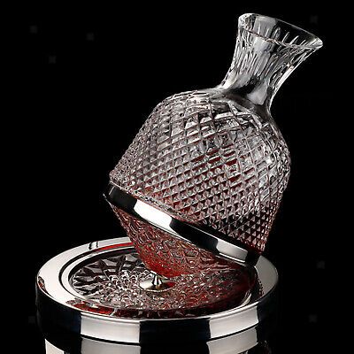 (eBay) Loviver 360° Rotating Tumbler Design Wine Decanter Champagne Vodka Whisky Red Wine Decanter, Wine Dispenser, Whiskey Tumbler, Premium Wine, Crystal Decanter, Crystal Champagne, Best Gifts For Men, Tumbler Design, Wine Decanter