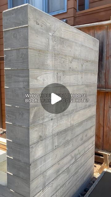 RIVETTI LANDSCAPES on Instagram: "We love our board-formed concrete!
Can you guess what we’re making out of this concrete, other than the walls?! Stay tuned for more project updates 😎

📌 for home upgrade and landscape ideas, follow and click the link in our bio @rivettilandscapes 

#concretedesign #concreteconstruction #hardscape #hardscapedesign #landscapingdesign #landscapingideas #landscapersofinstagram #sandiego #encinitas #carlsbad #sandiegocontractor #sandiegoconstruction #backyarddesign #outdoorliving #backyardremodel #landscapecontractor #custombuilder #concretelife #concreteplanter #landscapearchitecture #retainingwalls #boardformedconcrete #concretepour #cardiffbythesea #landscapeideas #constructionwork #outdoorremodel #backyardtransformation #designandbuild" Formed Concrete, Tennessee House, Board Formed Concrete, Cardiff By The Sea, Hardscape Design, Frame Cabin, Outdoor Remodel, Backyard Remodel, A Frame Cabin