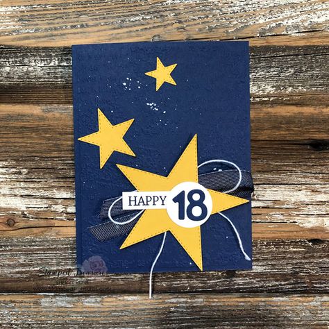 Homemade 18th Birthday Cards, Cards For Teenage Boys, 18th Birthday Cards For Boys, Male 18th Birthday Cards Handmade, 18th Birthday Ideas For Boys, 18th Birthday Cards For Girls Handmade, Stampin Up Teen Boy Birthday Card, Masculine 18th Birthday Cards, 21 Cards