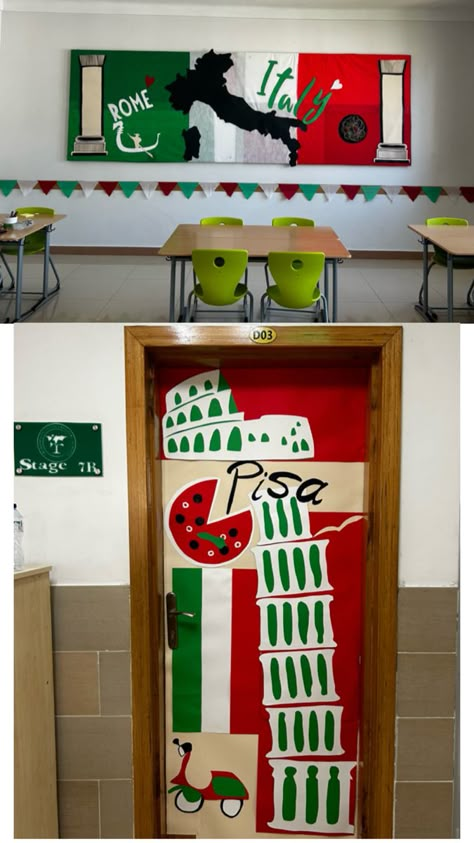 Italian Heritage Month, Italy Decor, Class Displays, Teacher Technology, Italian Heritage, International Day, Pisa, Classroom Decor, Rome