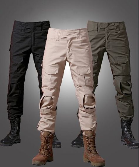 Army Boots Outfit, Military Fashion Menswear, Slim Fit Cargo Pants Men, Urban Tactical, Military Inspired Fashion, Celana Kargo, Mens Tactical Pants, Slim Fit Cargo Pants, Job Clothes