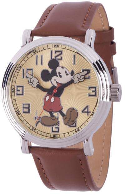 Mickey Watch, Mickey Mouse Watch, Brown Leather Strap Watch, Classic Mickey Mouse, Disney Watches, Brown Leather Watch, Leather Strap Watch, Watch For Men, Brown Leather Strap