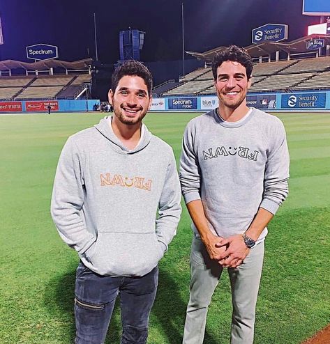 Alan Bersten with Joe Amabile Joe Amabile, Alan Bersten, Joe Manganiello, Event Dresses, Dress To Impress, Dancer, Graphic Sweatshirt, It Cast, One Piece