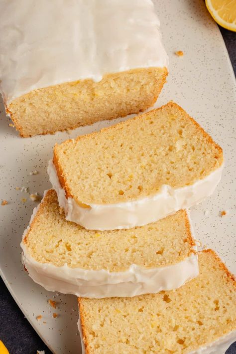 Healthy Lemon Loaf, Vegan Lemon Loaf, Lemon Treats, Lemon Bread, Lemon Loaf, Lemon Sugar, Lemon Flavor, Sweet Breads, Lemon Desserts