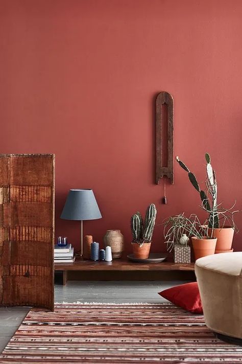 Ideas to paint and decorate magically with terracotta color | My desired home House Beautiful Living Rooms, Room Color Schemes, Living Room Scandinavian, Paint Colors For Living Room, Living Room Colors, Living Room Paint, Small Living Rooms, Interior Design Tips, Room Colors