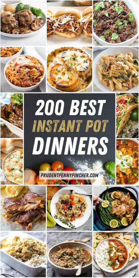 Make quick and easy dinners with these instant pot recipes. From instant pot chicken recipes to instant pot side dishes, there are plenty of easy meals to choose from. Instant Pot Dinners, Instant Pot Ideas, Pot Recipes Healthy, Best Instant Pot Recipes, Pot Recipes Easy, Food Instant Pot, Instant Pot Air Fryer, Best Instant Pot Recipe, Instant Pot Meals