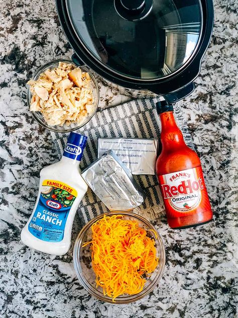 Ingredients of buffalo chicken dip: Classic Ranch Dressing, Frank's RedHot Hot Sauce, chicken, cream cheese, and cheddar cheese. Franks Hot Sauce Chicken Dip, Franks Redhot Buffalo Chicken Dip, Franks Hot Sauce Buffalo Chicken Dip, Buffalo Chicken Dip Franks Hot Sauce, Buffalo Chicken Dip Without Cream Cheese, Best Buffalo Chicken Dip Crock Pot, Franks Red Hot Buffalo Chicken Dip, Easy Buffalo Chicken Dip Crock Pot, Buffalo Chicken Dip With Ranch