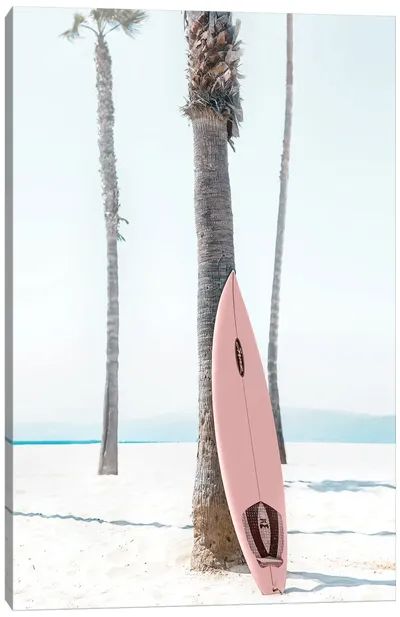 Pink Surf Aesthetic, Beach Pink Wallpaper, Pink Beach Background, Pink Surfboard Aesthetic, Light Pink Beach Aesthetic, Pink Surf Board, Pink Beach Poster, Pink Surfboard, Boho Surf