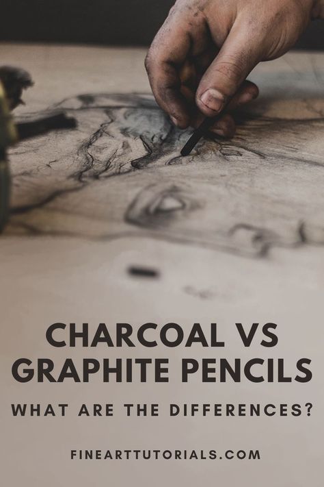 Graphite Vs Charcoal, Graphite Nature Drawings, Carbon Pencil Drawing, Vine Charcoal Drawings, Charcoal Pencil Sketches For Beginners, How To Use Charcoal Pencils, Beginner Charcoal Drawing, Drawing With Charcoal Pencils, Charcoal Drawing Ideas Inspiration