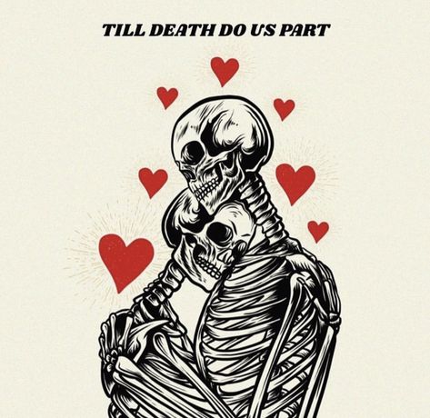 Skull Love Art, Valentines Widgets, Romantic Skeletons, Mexican Valentines, Creepy Valentines, Weird Wallpaper, Goth Valentines, Spooky Valentines, Halloween Cutouts