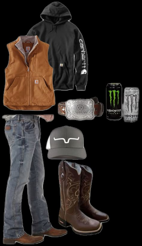 Boys Country Outfits, Zach Bryan Concert Outfit Winter, Mens Thanksgiving Outfit, Mens Country Fashion, Mens Country Outfits, Country Boy Style, Country Guy Outfits, Country Outfits Men, Country Outfits For Men