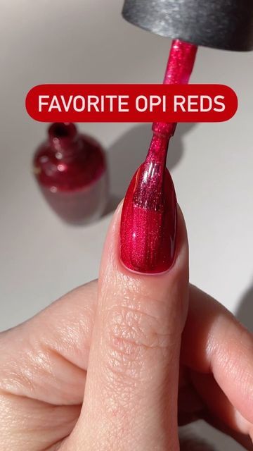 Opi Got The Blues For Red, Opi Red Colors, Red Nail Shades, Opi Red Nails, Red Nail Inspo, Pink Wednesday, Opi Red, Wednesday Friends, Digital Content Creator