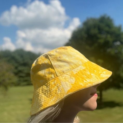 Cute, Yellow Dye Dye Tie Bucket, Hat, Cute For The Spring Or The Summer Brand New Yellow Bucket Hat, Yellow Tie Dye, Tie Dye Bucket Hat, Yellow Tie, Yellow Ties, Wild Fable, Bucket Hat, Tie Dye, Dye