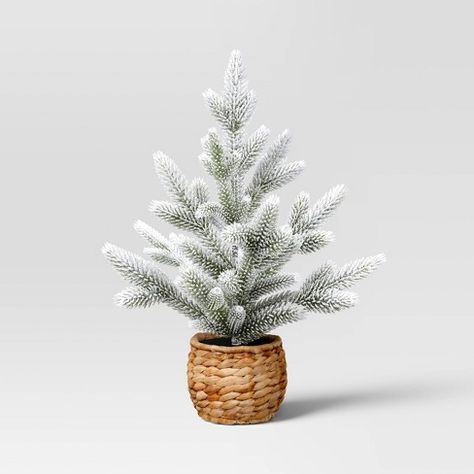 Christmas Small Heavy Flocked Tree Green - Threshold™ Metal Christmas Wreath, Kirklands Christmas, Target Christmas Decor, Flocked Tree, Artificial Plant Arrangements, Target Christmas, Flocked Trees, Tinsel Tree, Artificial Christmas Wreaths