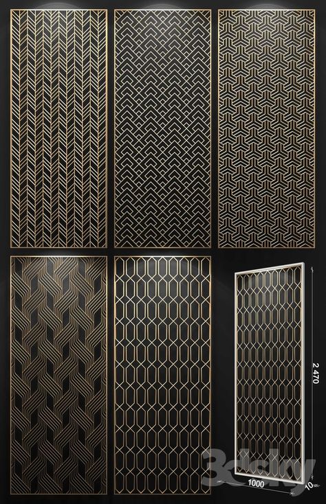 3d models: Other decorative objects - Decorative partition Wooden Panel Design, Decorative Partition, Decorative Metal Screen, Wall Partition, Jaali Design, Laser Cut Screens, Stainless Steel Screen, Grill Door Design, Info Board