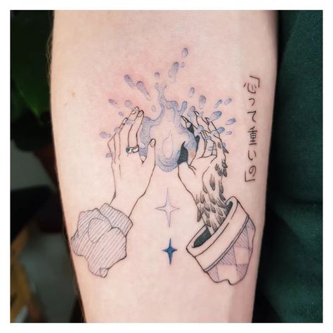 Howl's Moving Castle Tattoo, Tatuaje Studio Ghibli, A Heart's A Heavy Burden, Studio Ghibli Tattoo, Castle Tattoo, Ghibli Tattoo, Heavy Burden, Howl's Moving Castle, Dream Tattoos