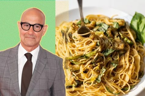 Stanley Tucci Recipes, Tucci Recipes, Zucchini Spaghetti, Stanley Tucci, Zucchini Recipe, Making Pasta, Zucchini Pasta, Zucchini Fries, Simply Recipes