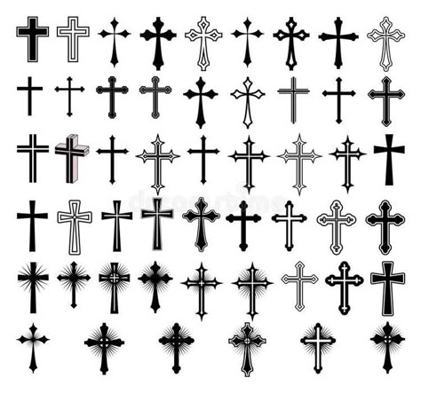 Different Types Of Crosses, Little Cross Tattoos, Types Of Crosses, Cool Cross Tattoos, Spontaneous Tattoo, Black Cross Tattoos, Cross Tattoo Neck, Cross Tattoo On Hand, Crucifix Tattoo