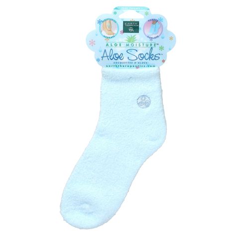 Earth Therapeutics, Aloe Moisture, Aloe Socks, Blue, 1 Pair Natural Aloe Vera, Soft Socks, Soft Sock, Skincare Makeup, Aloe Vera, Feel Good, Beauty And Personal Care, Lotion, Massage