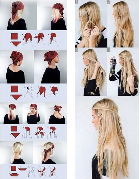 Halloween Hair Styles, Free Hair Styles, Carnaval Diy, Pirate Makeup, Pirate Hair, Pirate Costume Diy, Carnaval Outfit, Hair Styles Ideas, Female Pirate Costume